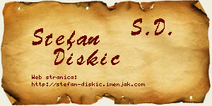 Stefan Diskić vizit kartica